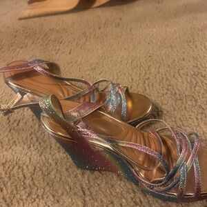 Pastel colored shoes